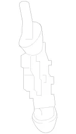 998690001 - Windshield Washer, Emergency Equipmt: Cleaning Nozzle for Mercedes-Benz: Maybach S550, Maybach S560, Maybach S600, Maybach S650, S450, S550, S550e, S560, S600, S63 AMG, S65 AMG, SL400, SL450, SL550, SL63 AMG, SL65 AMG Image