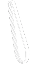 39931296 - Attachment Parts for Units: V-Ribbed Belt for Mercedes-Benz Image