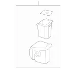 24681009149H44 - Body: Storage Box for Mercedes-Benz Image