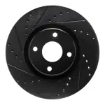 63354268L - : DFC Brake Rotor - Drilled and Slotted - Black for DYNAMIC FRICTION Image