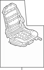 871055CC0C - Body: Seat Frame for Infiniti Image