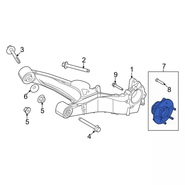 Hub & Bearing - Ford (NL3Z-1104-E)