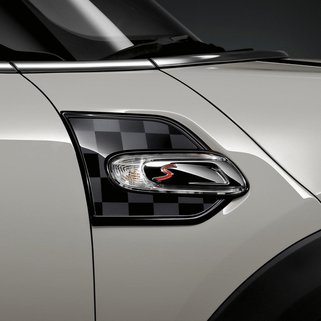 51142352625 - Exterior: Side Scuttle, Black/Grey Checkered for Mini Image