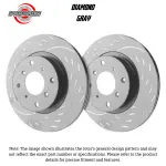 D37104CBP - : SP Performance, Rotors, Diamond/Dimpled, Black Zinc Coated, Set for SP Performance Image