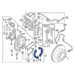 PC3Z2648A - : Park Brake Shoes for Ford: F-250 Super Duty, F-350 Super Duty Image