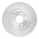 63103053R - : DFC Brake Rotor - Drilled and Slotted - Silver for DYNAMIC FRICTION Image
