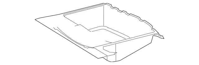 21169007009F08 - Body: Spare Tire Panel for Mercedes-Benz Image