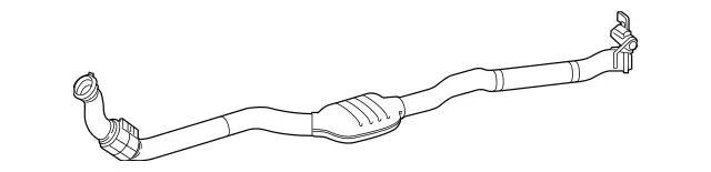 2574906200 - Exhaust System: Exhaust Gas Line, Front for Mercedes-Benz: AMG GT 43, AMG GT 53, CLS53 AMG, E53 AMG Image image