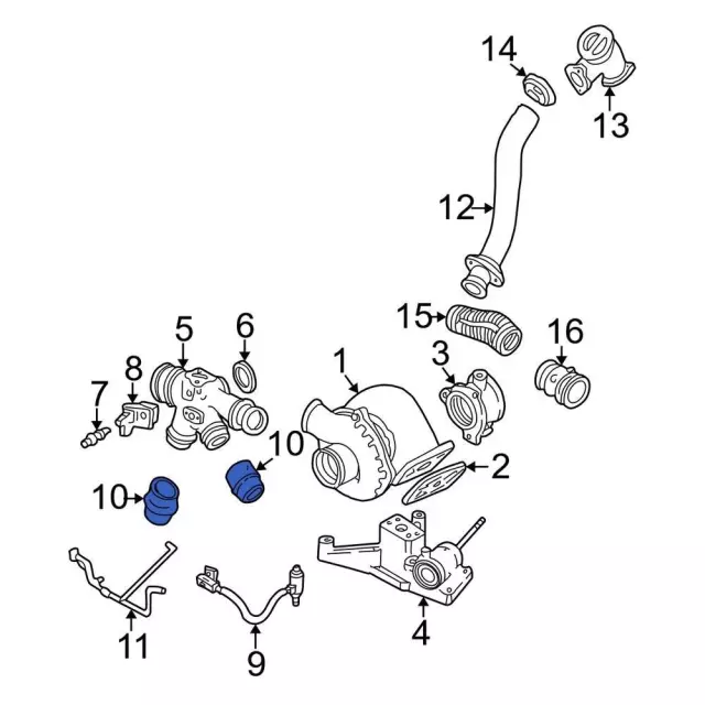 Inter-Cooler Pipe - Ford (1C3Z-6K769-A)
