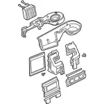 1L2Z19850ED - HVAC: Housing Assembly for Ford: Explorer | Mercury: Mountaineer Image