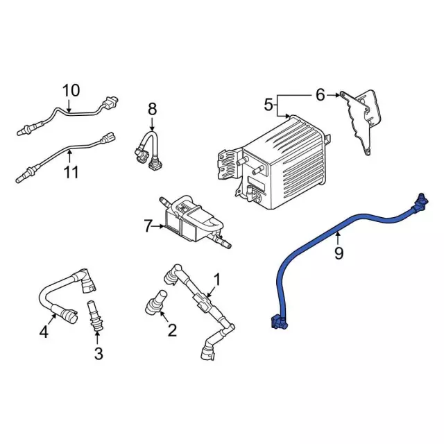 ML3Z9G297A - : Evaporative Emissions System Lines for Ford: F-150 Image