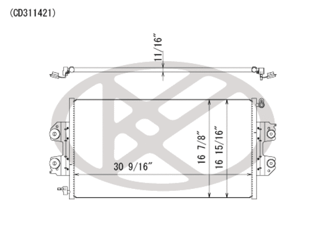 CD311421 - : Koyorad A/C Condenser for Koyo Image
