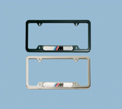 License Plate Frame, M Logo silver/chrome - BMW (82-12-0-010-405)