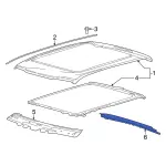 LC3Z2540484A - Body: Roof Header Panel for Ford: F-150, F-150 Lightning, F-250 Super Duty, F-350 Super Duty, F-450 Super Duty Image