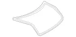 2167500498 - Trunk Lid: Sealing Frame for Mercedes-Benz: CL550, CL600, CL63 AMG, CL65 AMG Image