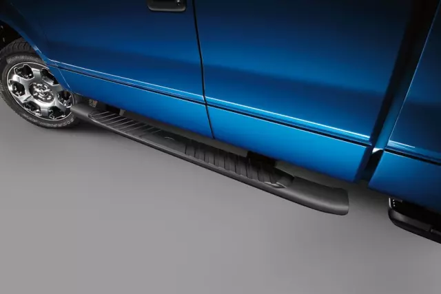 9L3Z16450FA - Body: Step Bars 5in Black Aluminum - Super Cab for Ford Image