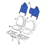 F87Z1061018AA - Body: Seat Back Frame for Ford: Ranger Image