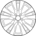 D0C001MM4A - : Wheel, Alloy for Infiniti Image