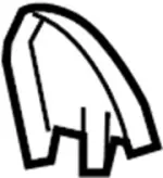 87331JJ70B - Body: Cushion Shield for INFINITI: G37, Q60 Image