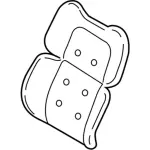 GD9Z54632A22M - Body: Seat Back Pad for Lincoln: Continental Image