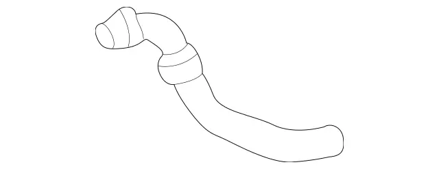 2038300596 - HVAC: HVAC Heater Hose for Mercedes-Benz Image