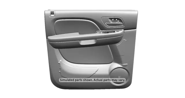 20895896 - Body: Door Trim Panel for Cadillac: Escalade ESV | Chevrolet: Avalanche, Silverado 1500, Silverado 2500 HD, Silverado 3500 HD, Suburban 1500, Suburban 2500 | GMC: Sierra 1500, Sierra 2500 HD, Sierra 3500 HD, Yukon XL 1500, Yukon XL 2500 Image