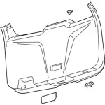 BB5Z7846404BB - Body: Lower Trim Panel for Ford: Explorer, Police Interceptor Utility Image