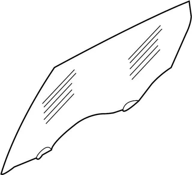 823001BA0A - Body: Door Glass for INFINITI: EX35, EX37, QX50 Image