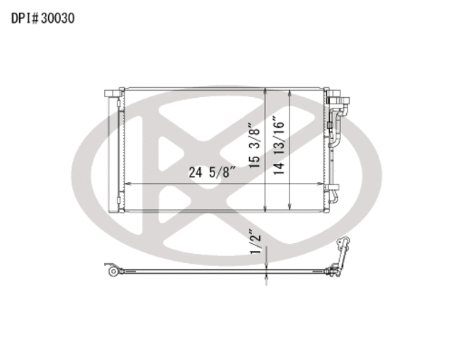 CD811391 - : Koyorad A/C Condenser for Koyo Image