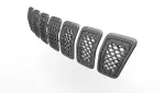 6AZ88XS9AB - Exterior Ornamentation: Radiator Grille Kit for Jeep: Cherokee Image