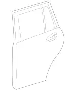 2537306304 - : Door Shell for Mercedes-Benz Image