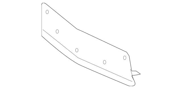 2198850181 - Body: License Bracket for Mercedes-Benz Image