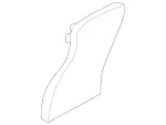 21068319088G69 - Body: Rear Cover for Mercedes-Benz Image