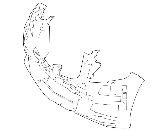 2518850765 - Attachment Parts: Basic Carrier, Bumper for Mercedes-Benz: R320, R350, R500 Image image