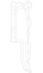 1675054900 - Radiator: Air Duct Segment for Mercedes-Benz Image