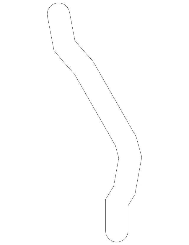 2048300696 - Heating and Ventilation: Hose for Mercedes-Benz: C250, C300, C350, C63 AMG, CLS400, CLS550, CLS63 AMG, CLS63 AMG S, E250, E350, E400, E550, E63 AMG, E63 AMG S, GLK250, GLK350 Image image