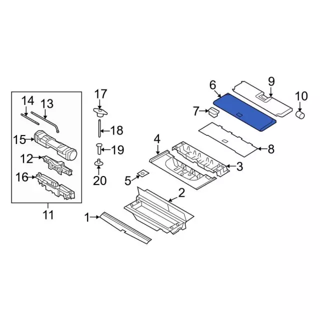 7L1Z4045626AB - Body: Cover Assembly for Ford Image