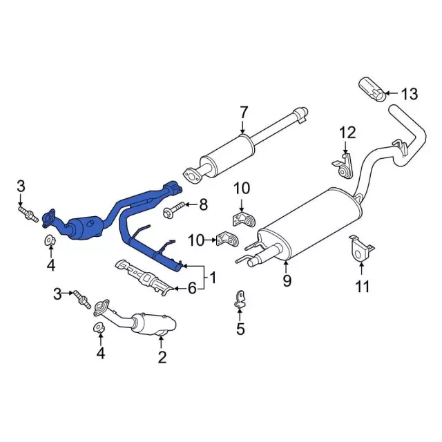 ML3Z5E212S - : Catalytic Converter for Ford: F-150 Image