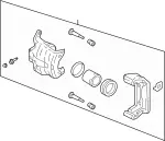 D100MEG50JNW - Brakes: Value Advantageâ„¢ CALIPER ASSY-FRONT RH,W/O PADS OR SHIMS for Infiniti Image