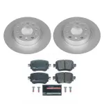 ESK7053 - : Genuine Geomet Coated Rotors, ECE-R90 Brake Pads + Hardware Kit for PowerStop Image