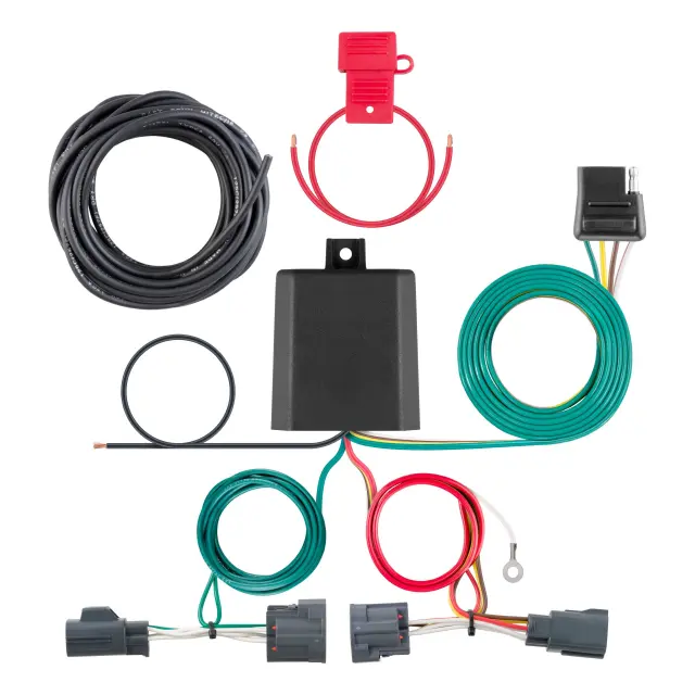 56334 - Electronics: Custom Wiring Harness, 4-Way Flat Output, Select Dodge Nitro, Jeep Liberty for CURT Image