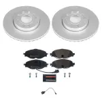 ESK7080 - : Genuine Geomet Coated Rotors, ECE-R90 Brake Pads + Hardware Kit for PowerStop Image