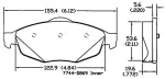 13054138 - Brake: Disc Brake Pad Set for Chrysler: Sebring | Dodge: Stratus Image