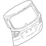 HM5Z5840110A - : Lift Gate for Ford: C-Max Image