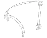 2518607286 - Driver Seat: Seat Belt for Mercedes-Benz Image
