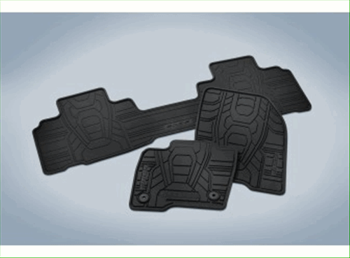 2016 thru 2018 Edge OEM Genuine Ford Tray Style Molded Black Floor Mat Set 4-pc - Ford (HT4Z-5813300-AA)
