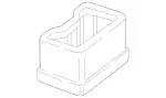 2538313400 - Heating and Ventilation: Adapter, Air Duct for Mercedes-Benz Image