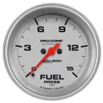 4461 - : GAUGE, FUEL PRESSURE, 2 5/8", 15PSI, DIGITAL STEPPER MOTOR, ULTRA-LITE for AutoMeter Image