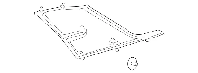 1666900925 - Trim and Lining: Trim, C-Pillar for Mercedes-Benz: GLE300d, GLE350, GLE400, GLE550e, GLE63 AMG, ML250, ML350, ML400, ML550, ML63 AMG Image image