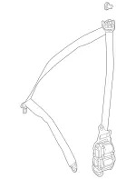 21386009013D53 - Electrical: Seat Belt Assembly for Mercedes-Benz Image